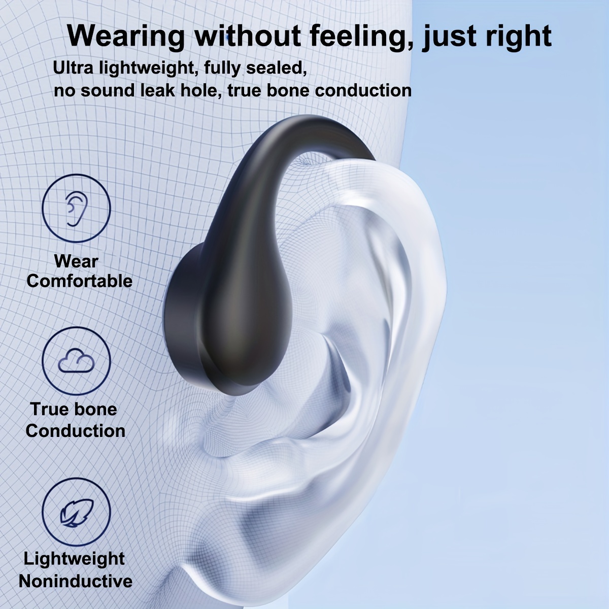 Upgraded Bone Conduction Earphones True Wireless Open Type Earphones