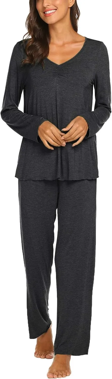 Womens Pajama Sets 2 Piece Lounge Set Fall Winter Pajamas