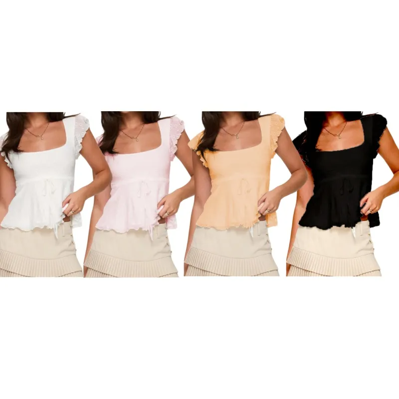 Women's Summer Slim Cropped Tops (Just $3 Each!)