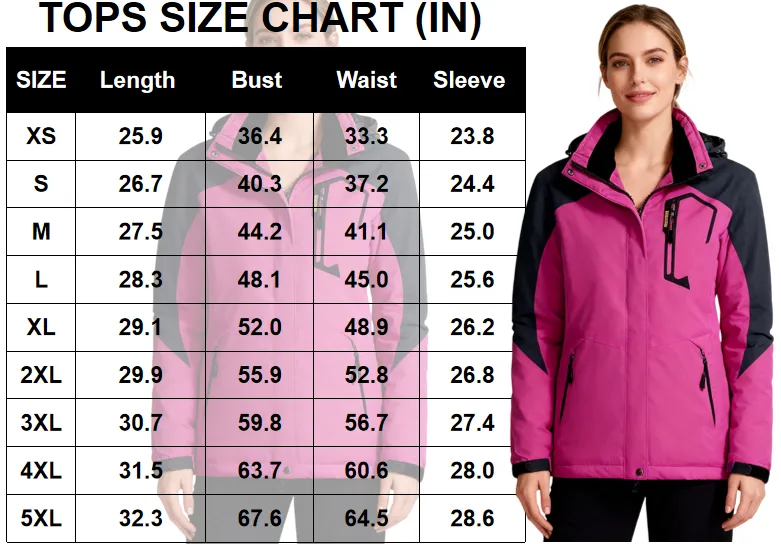 Women's Mountain Waterproof Ski Snow Jacket
