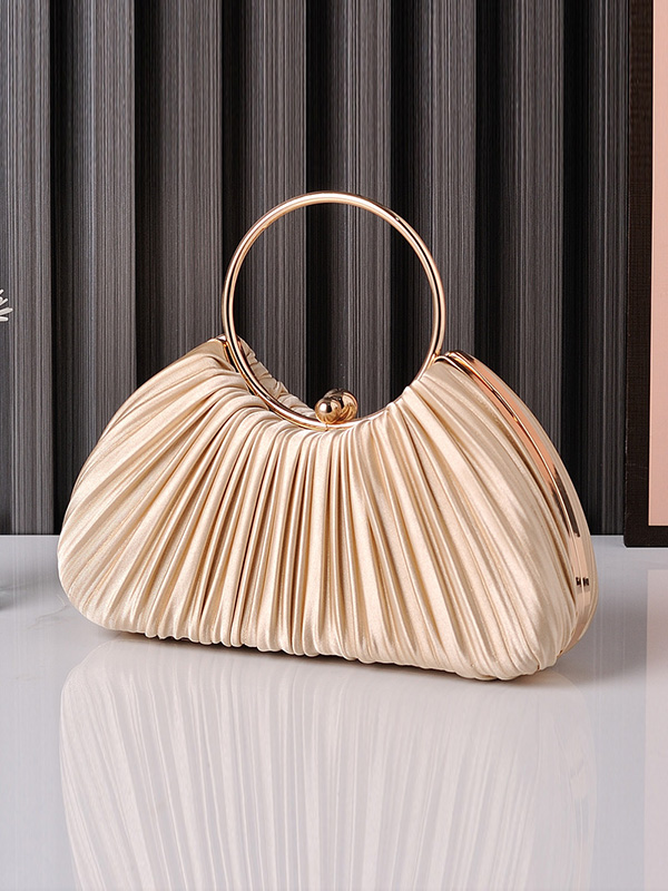 Pleated Split-Joint Handbags Bags