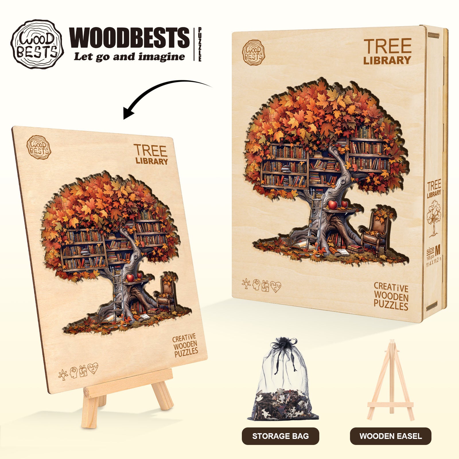 Tree Library  Wooden Jigsaw Puzzle