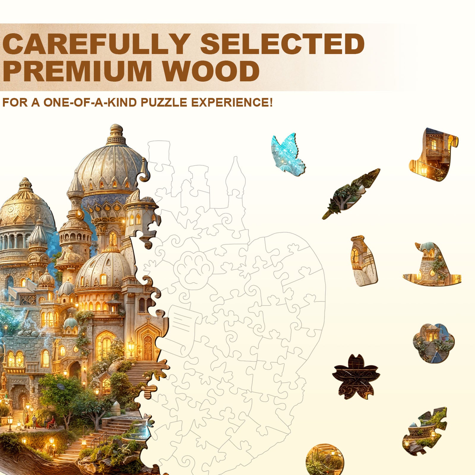 Magic Lamp World Wooden Jigsaw Puzzle