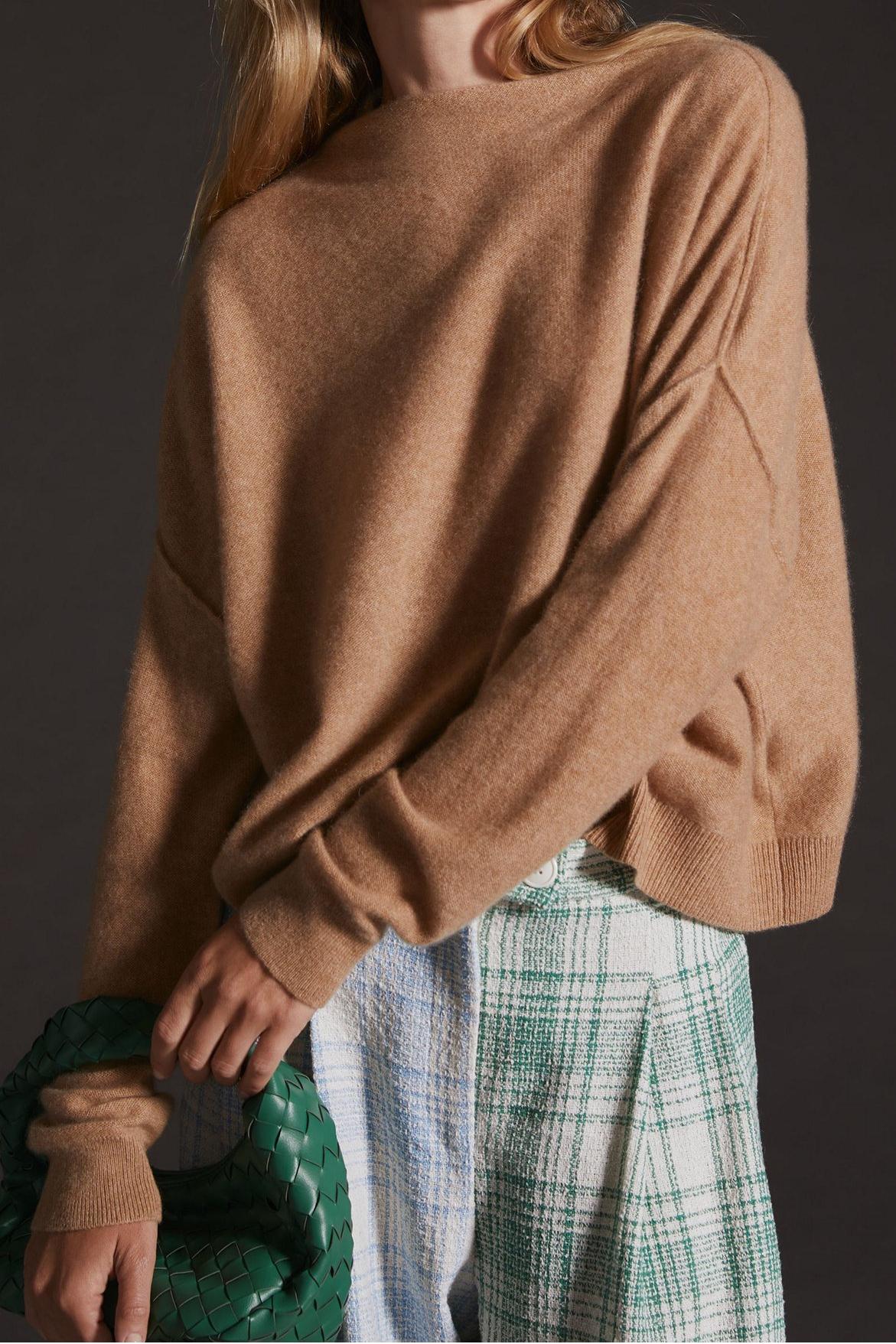 The Cashmere Mock Neck Sweater