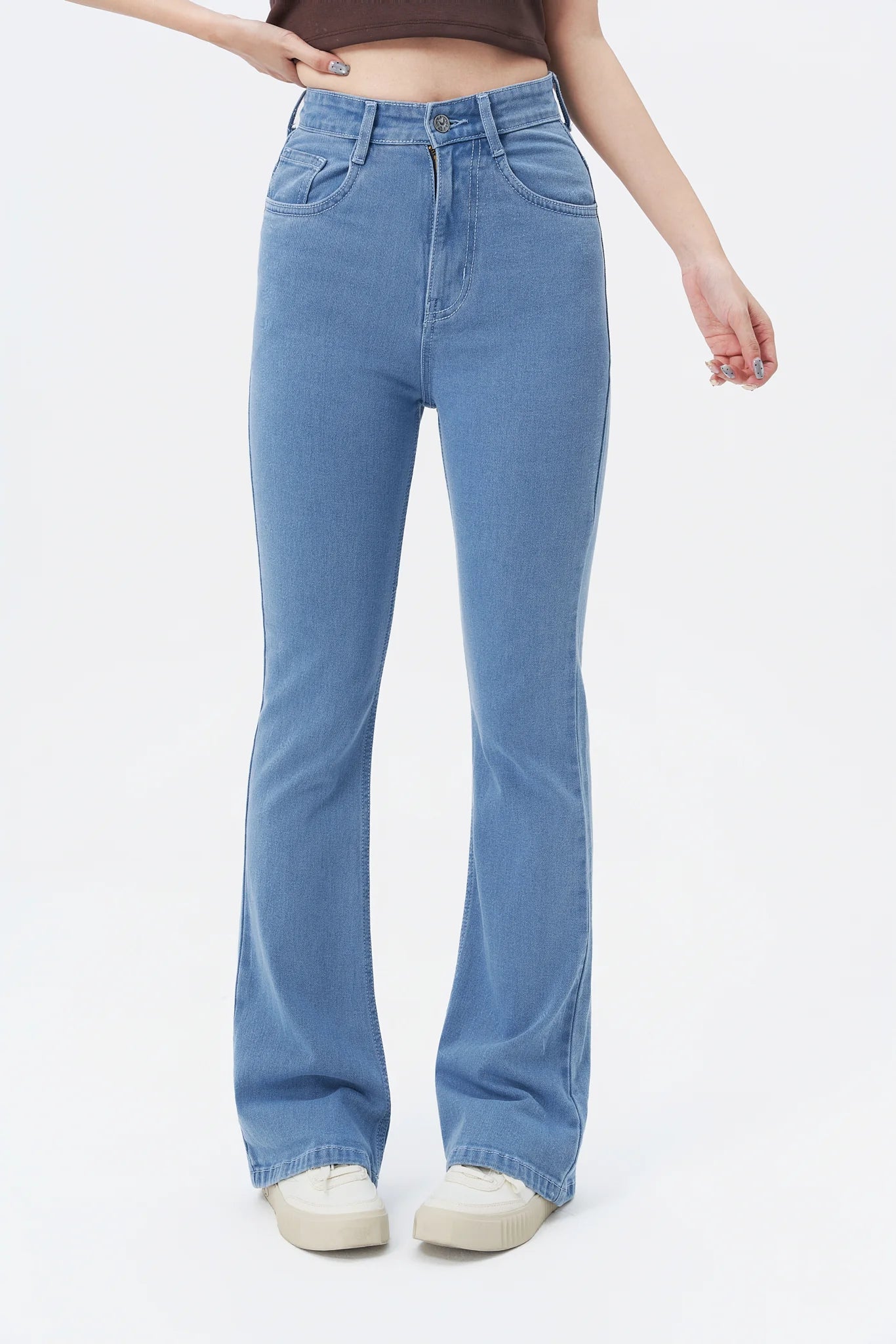 Baby Blue Bootcut Flare Jeans
