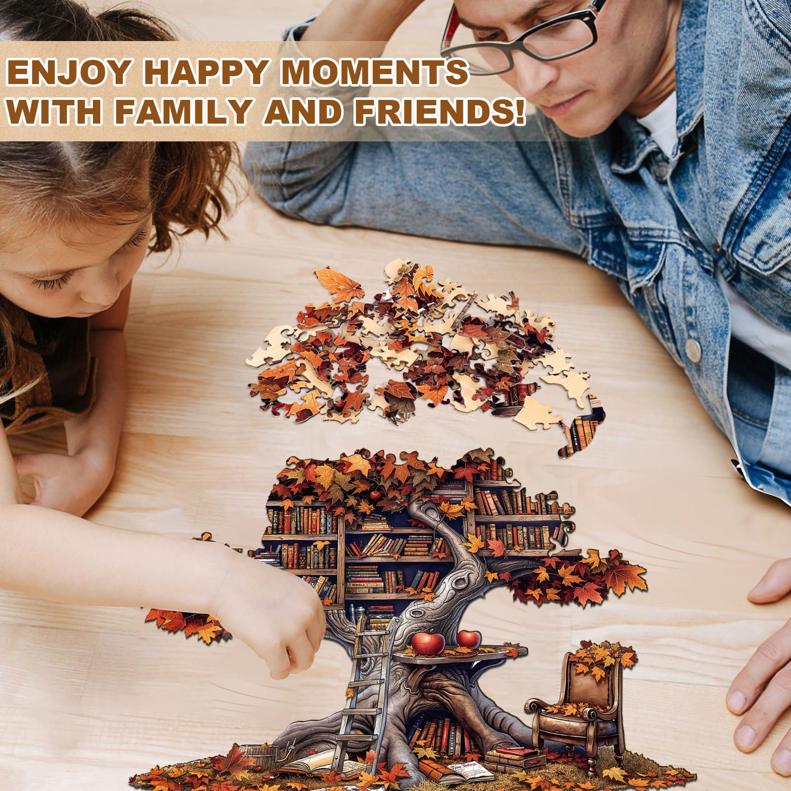 Tree Library  Wooden Jigsaw Puzzle