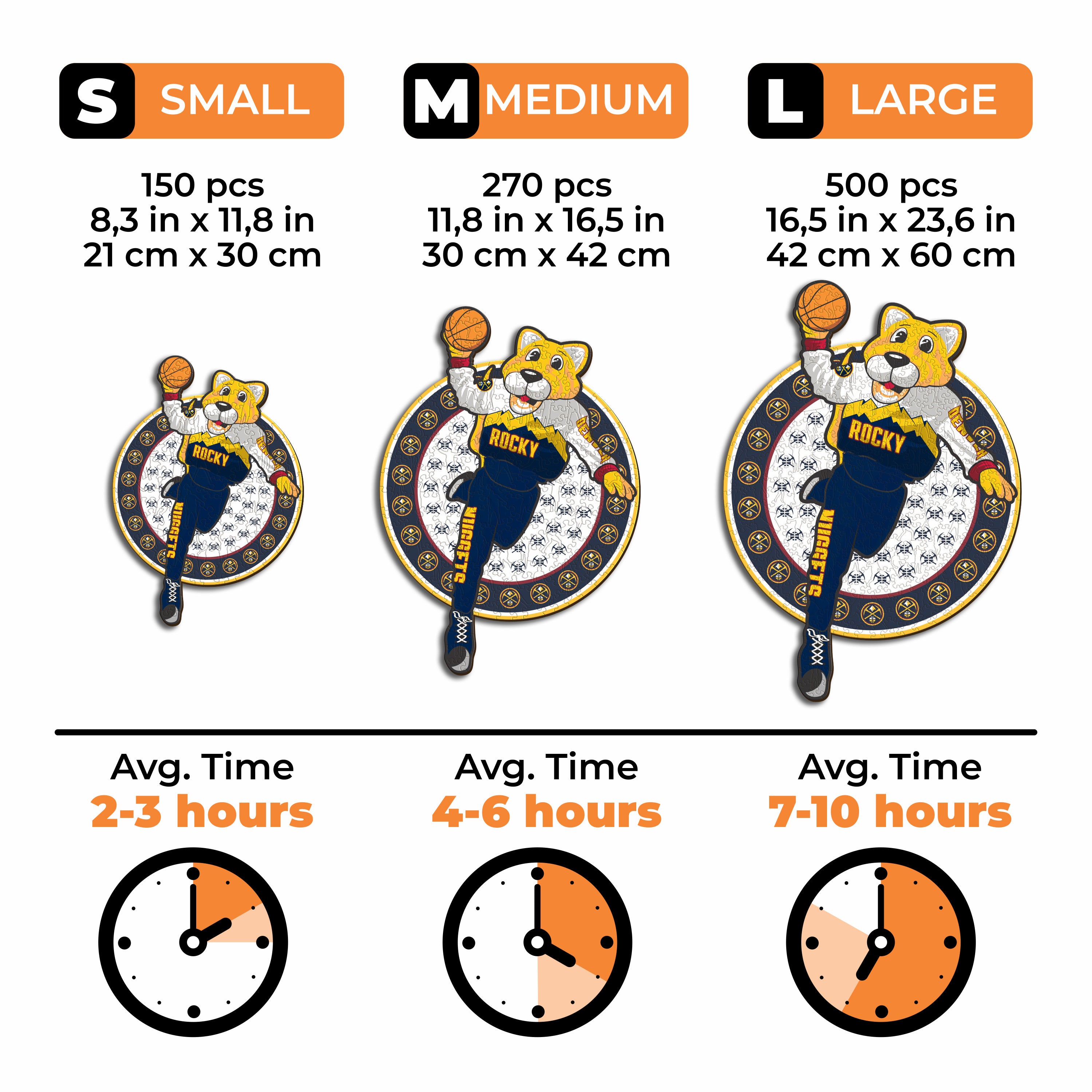 Denver Nuggets™ Mascot - Wooden Puzzle