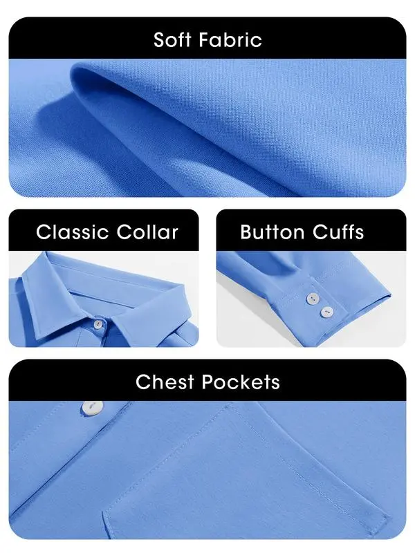 Womens Casual Button Down Shirt Dress