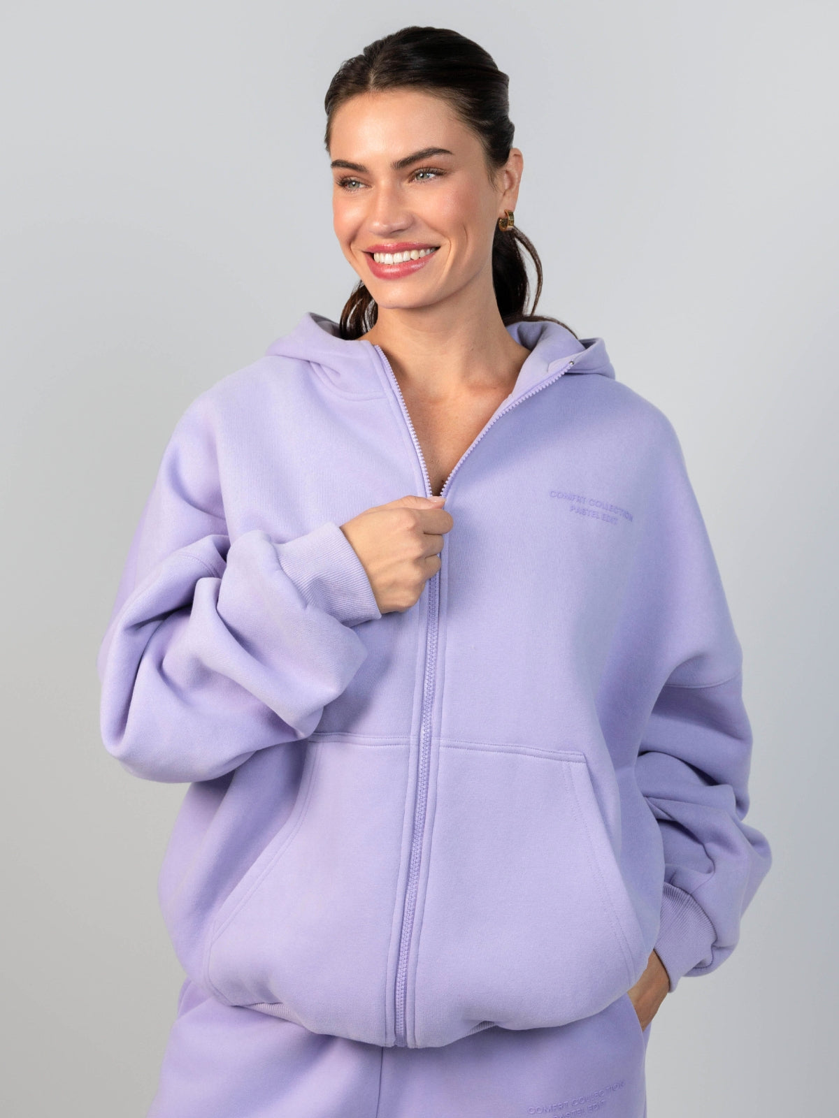Pastel Zip Hoodie
