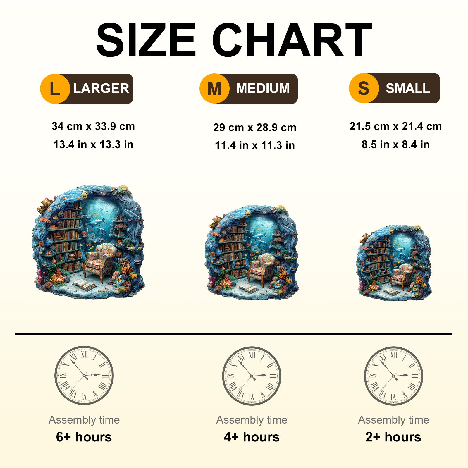 Undersea Book House Wooden Jigsaw Puzzle