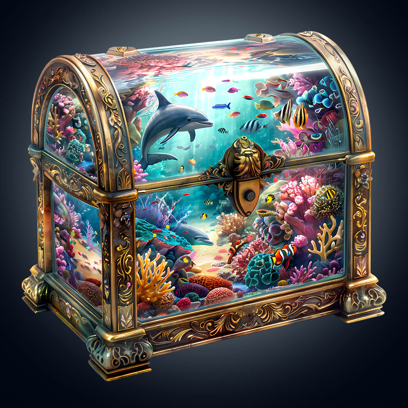 Treasure Chest Ocean-3 Wooden Jigsaw Puzzle