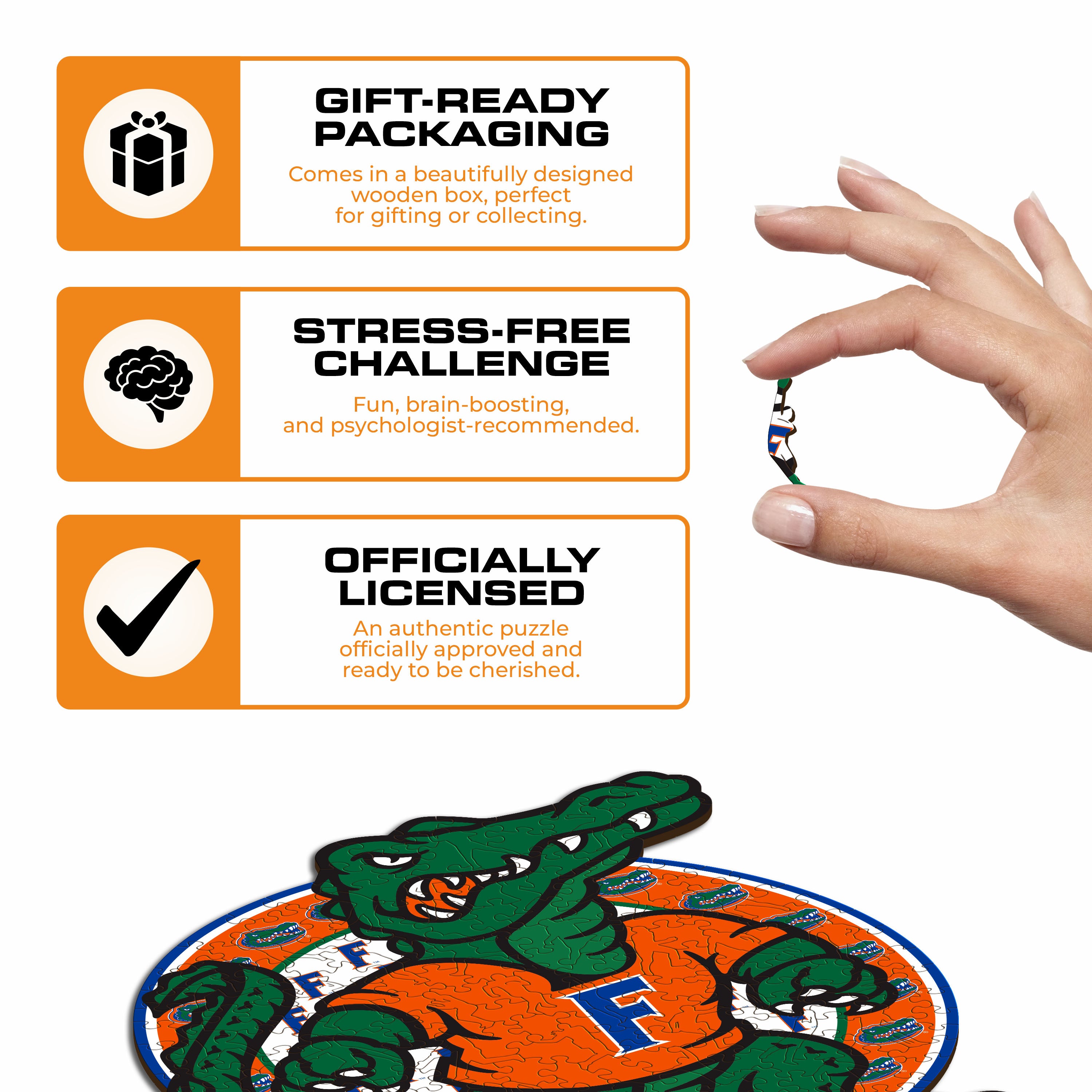 University of Florida Mascot - Wooden Puzzle
