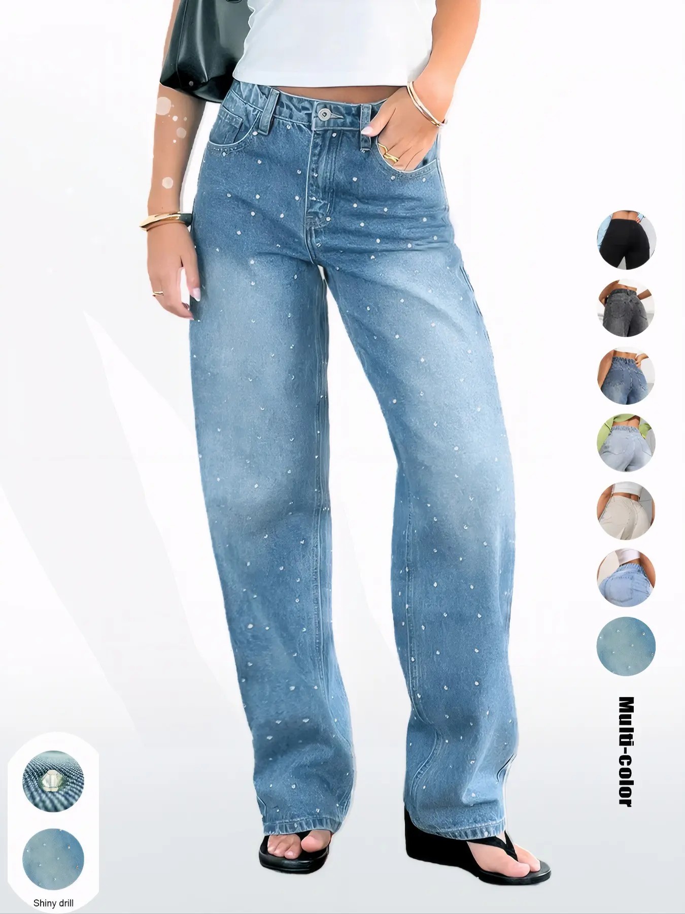 Women’s Comfort Stretch Elastic Waist Denim Jeans