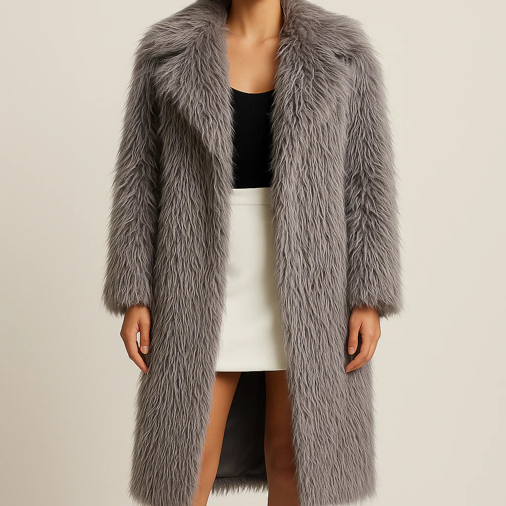Arctic Feather Long Coat