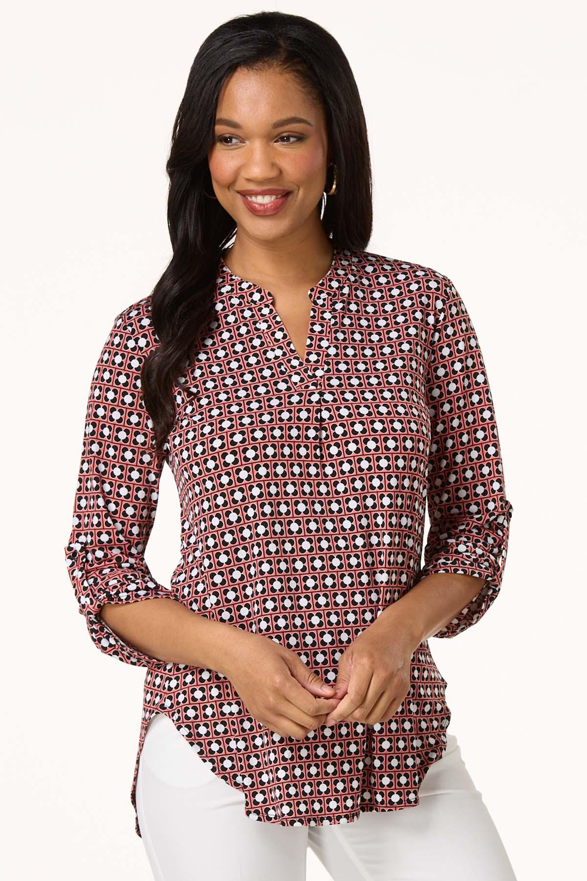 Geo Floral High- Low Top