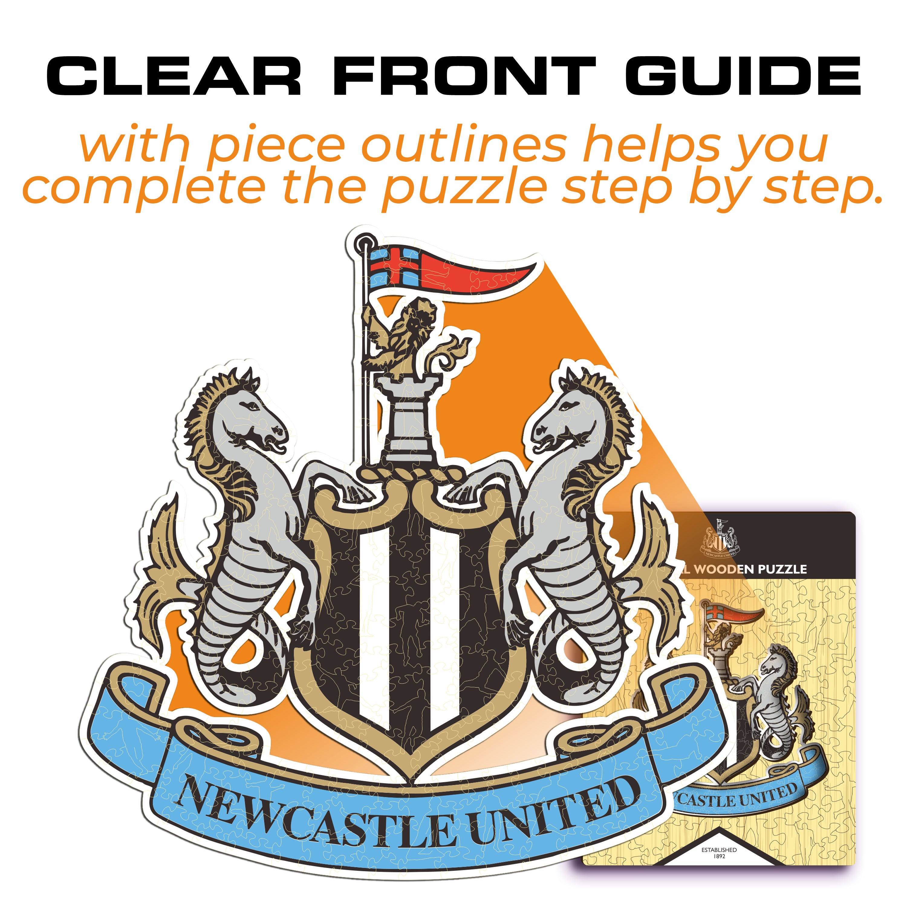 Newcastle United FC® Logo - Wooden Puzzle