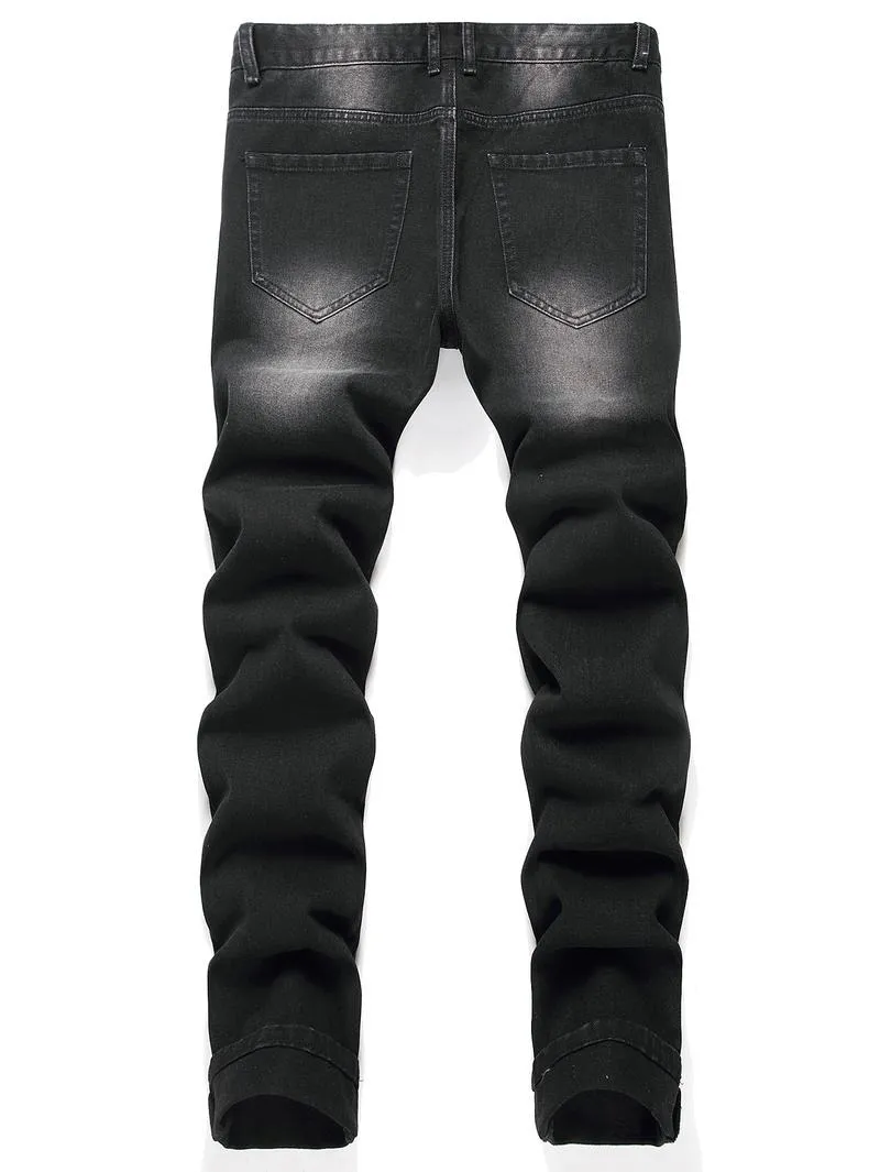 Men's slim-fit fashionable jeans