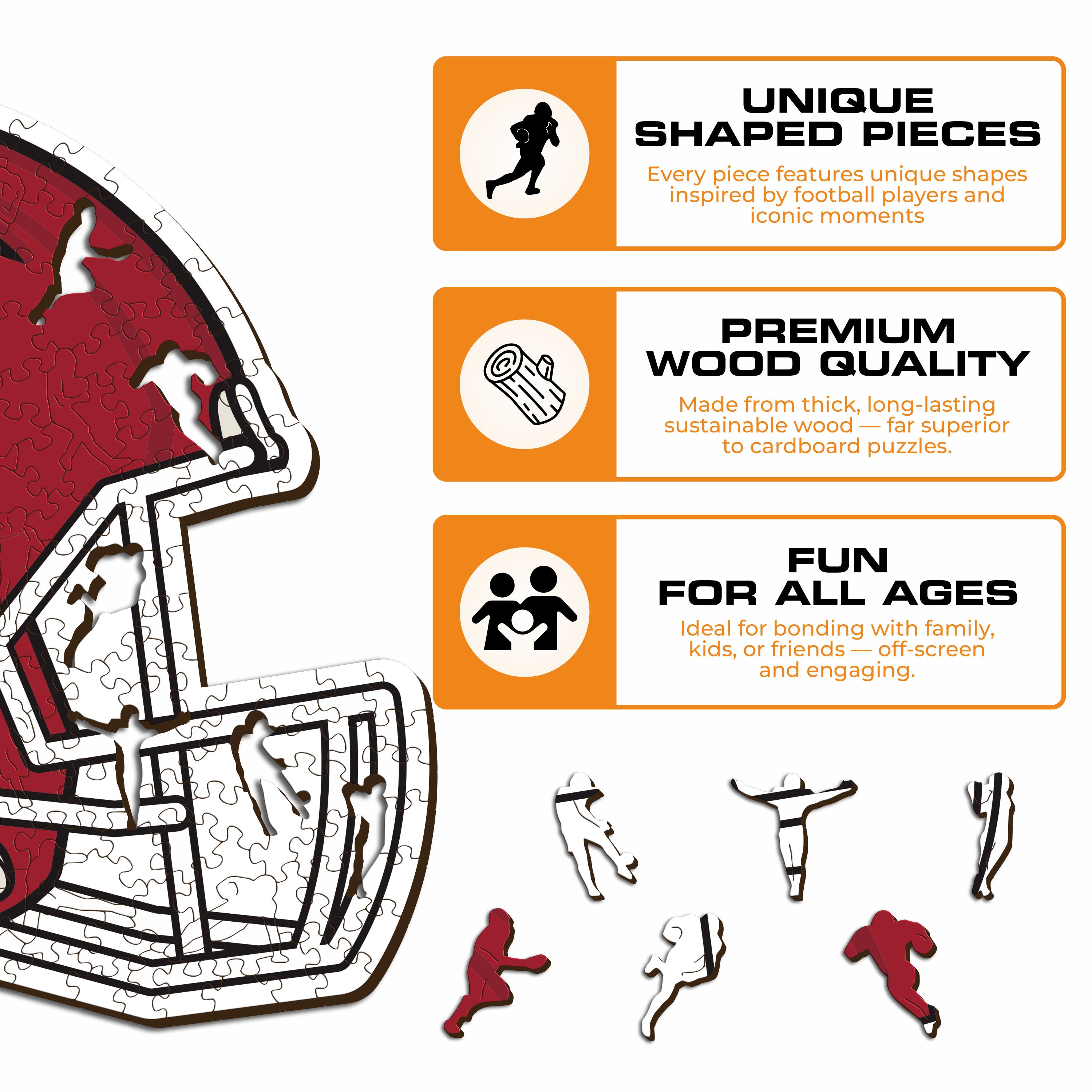 University of Oklahoma Helmet - Wooden Puzzle