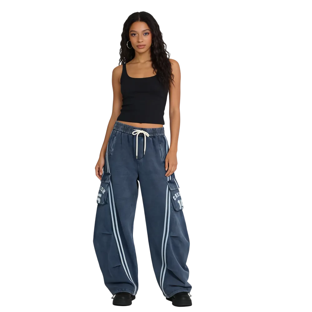 Flooo Loose Wide Leg Cargo Pants