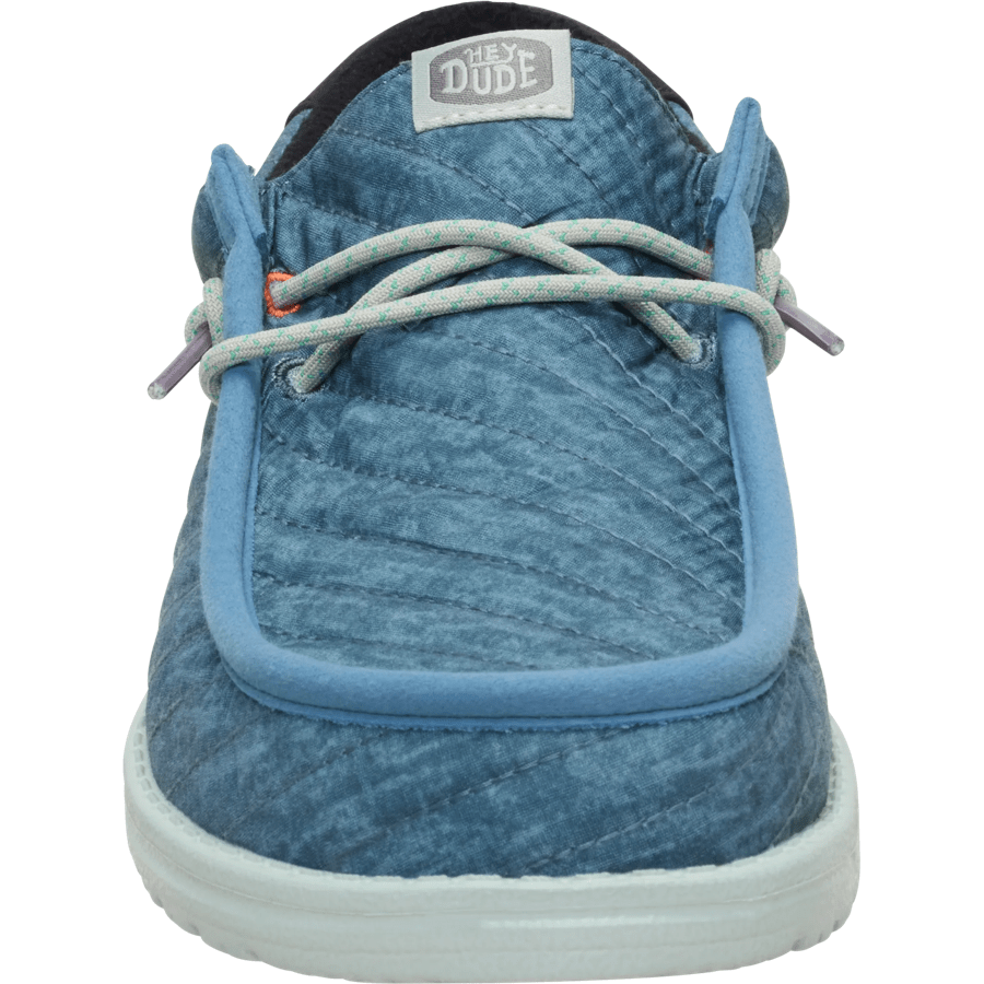 Wally Washed Quilt - Stormy Blue/Multi