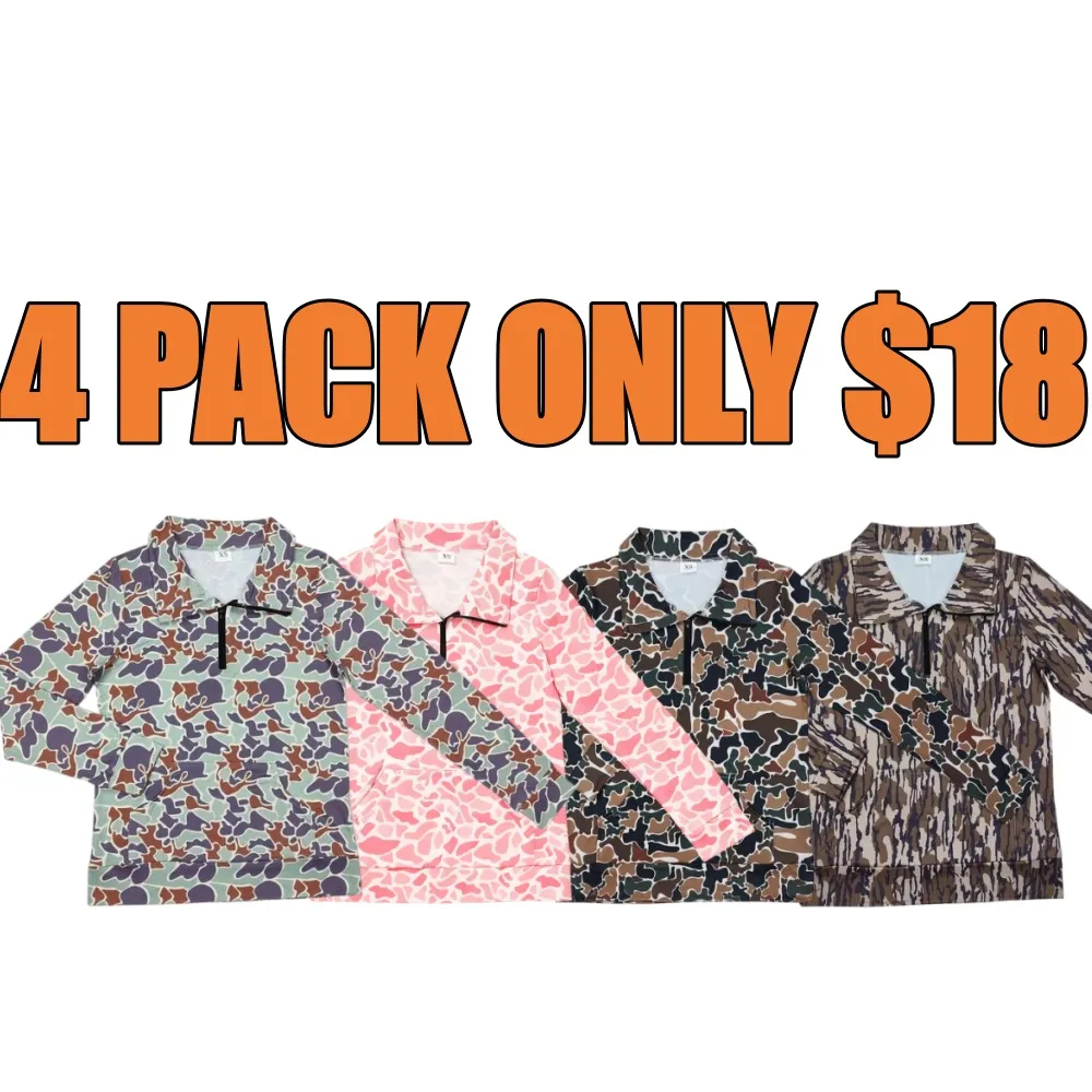 Women Camo Hunting Pullover Top Season Adult