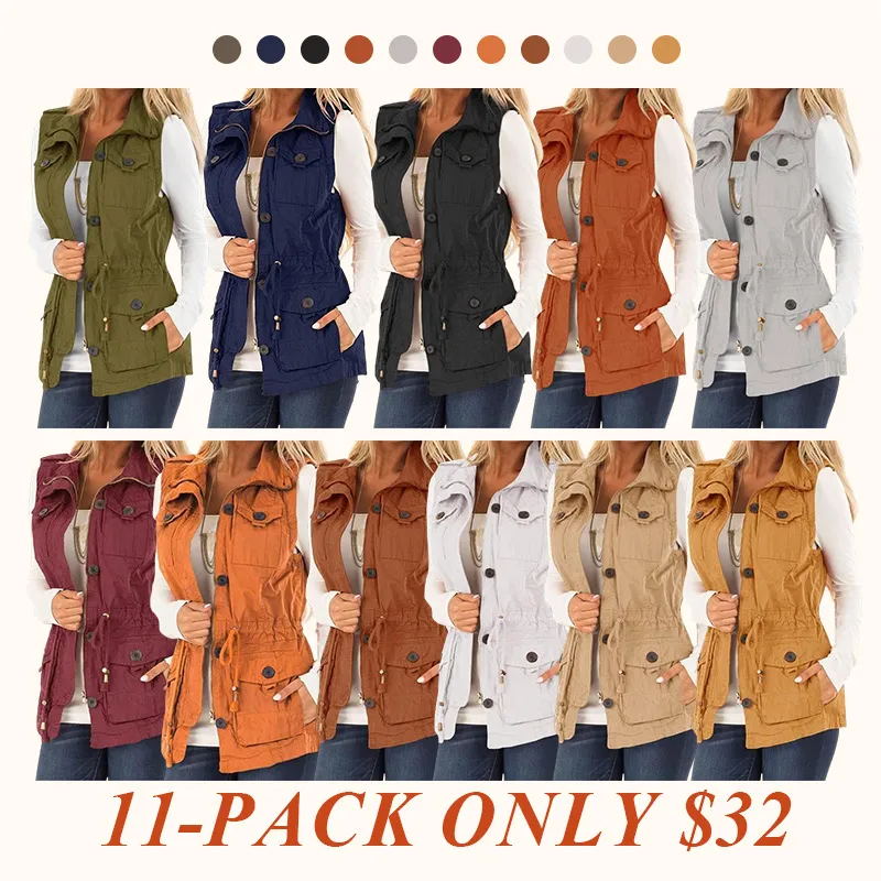 Women's Casual Military Utility Jacket