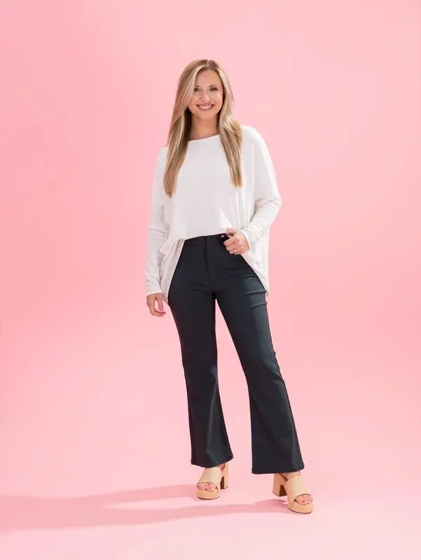 Stretch High Rise Kick Flare(Just $3 Each!)