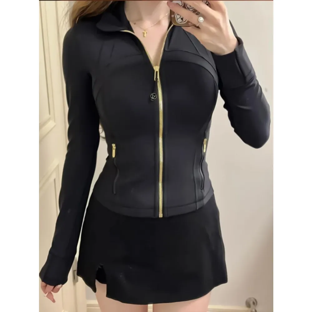 Women's sports stand up collar  yoga jacket