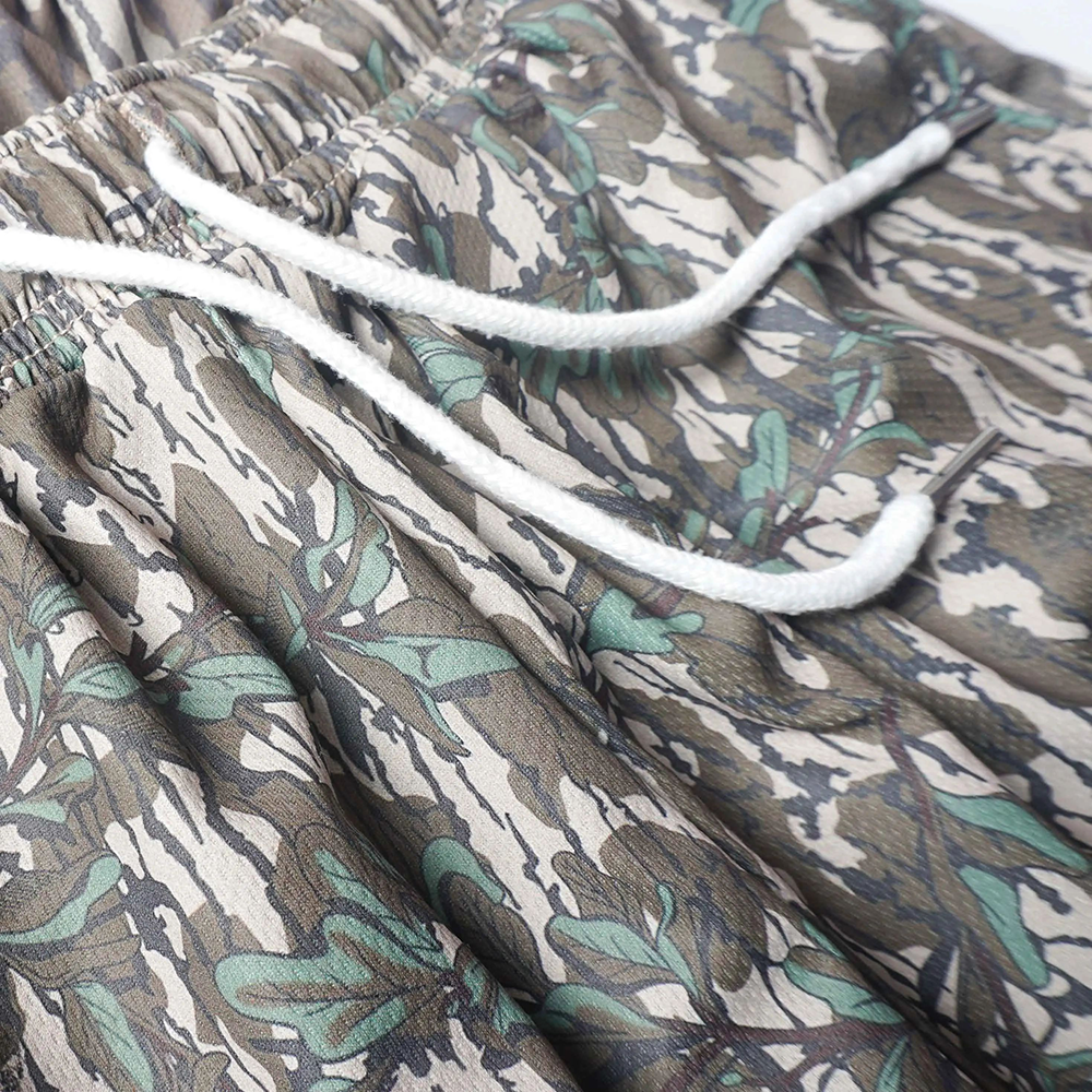 Pack 6 Duck Hunting Camo Shorts - 5 Inch Inseam Camo Mesh Design for Men & Women Ideal Gym Wear & Gifts Breathable & Comfortable