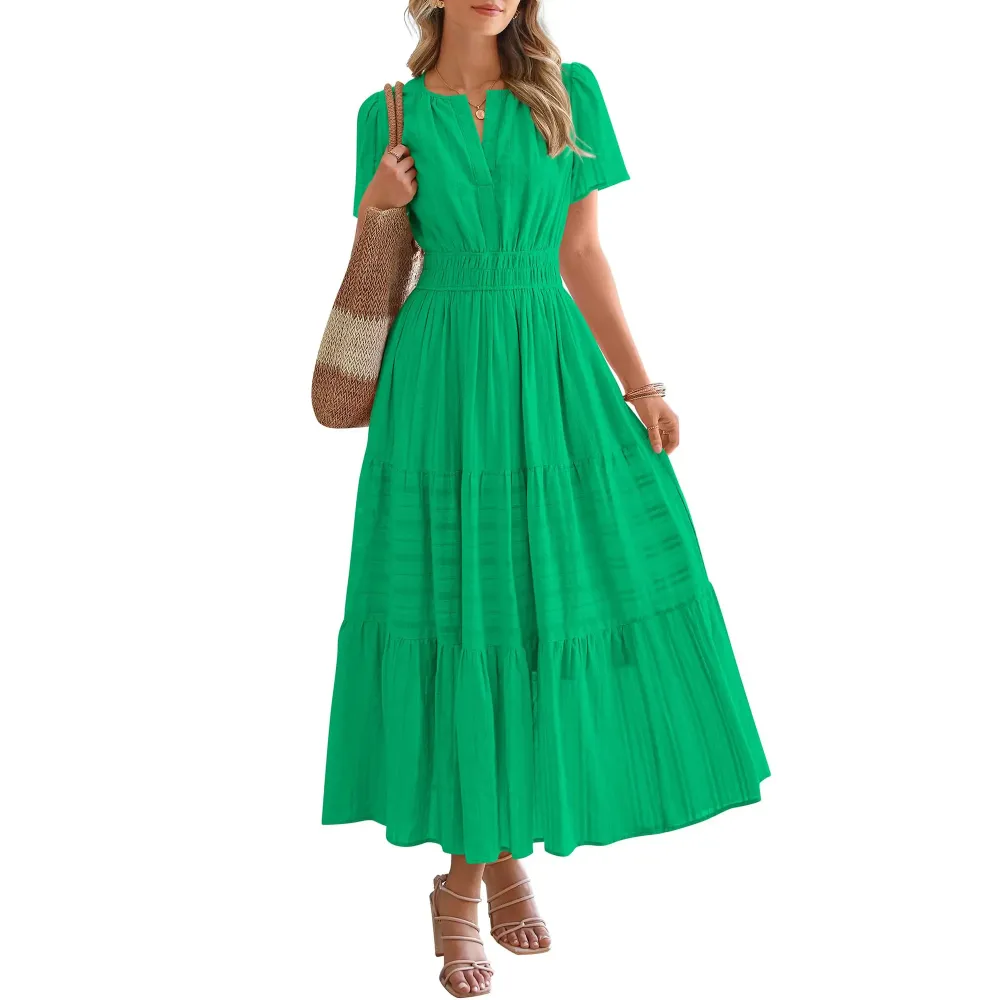 Women's 2026 Summer Casual Long Dress with Pockets