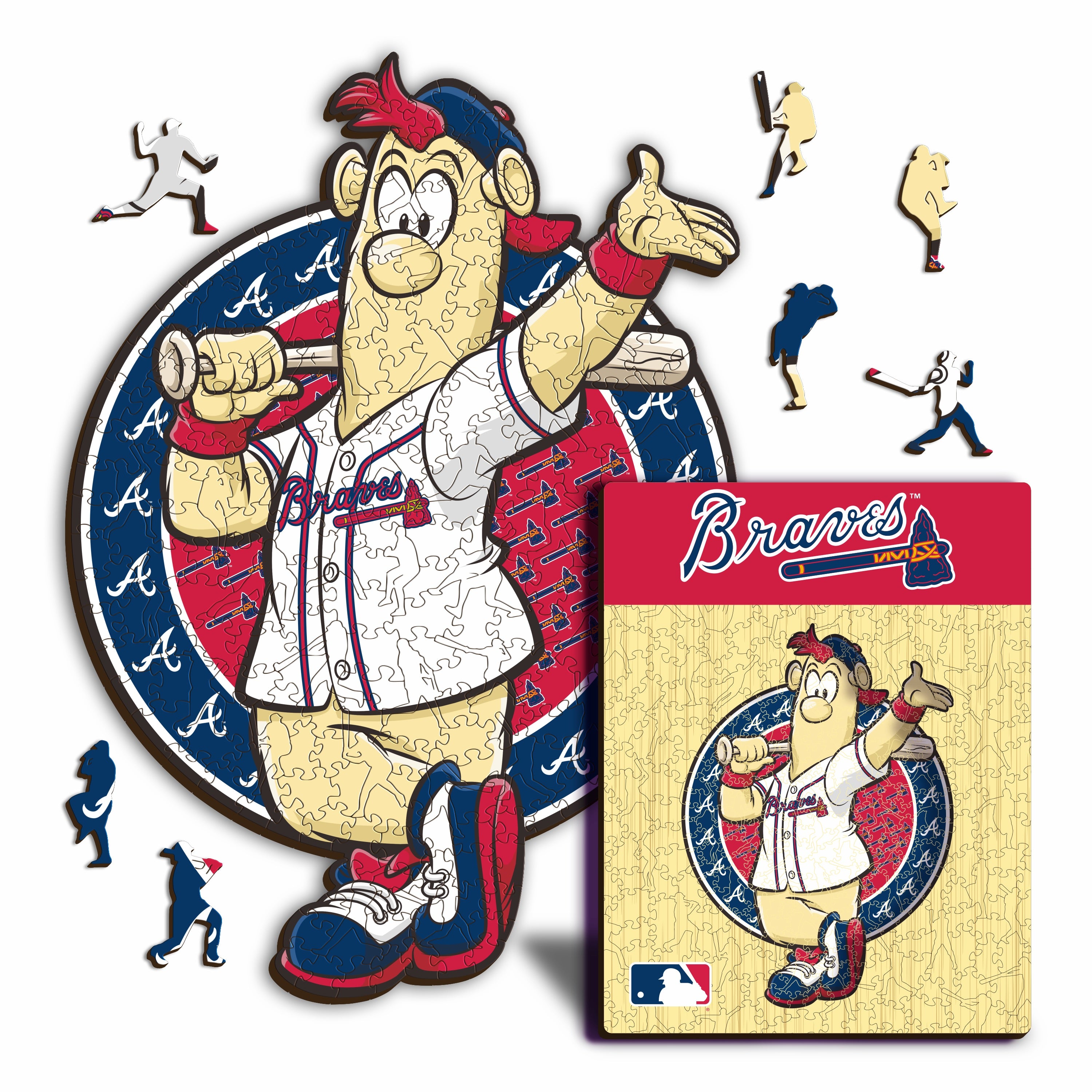 Atlanta Braves™ Mascot - Wooden Puzzle