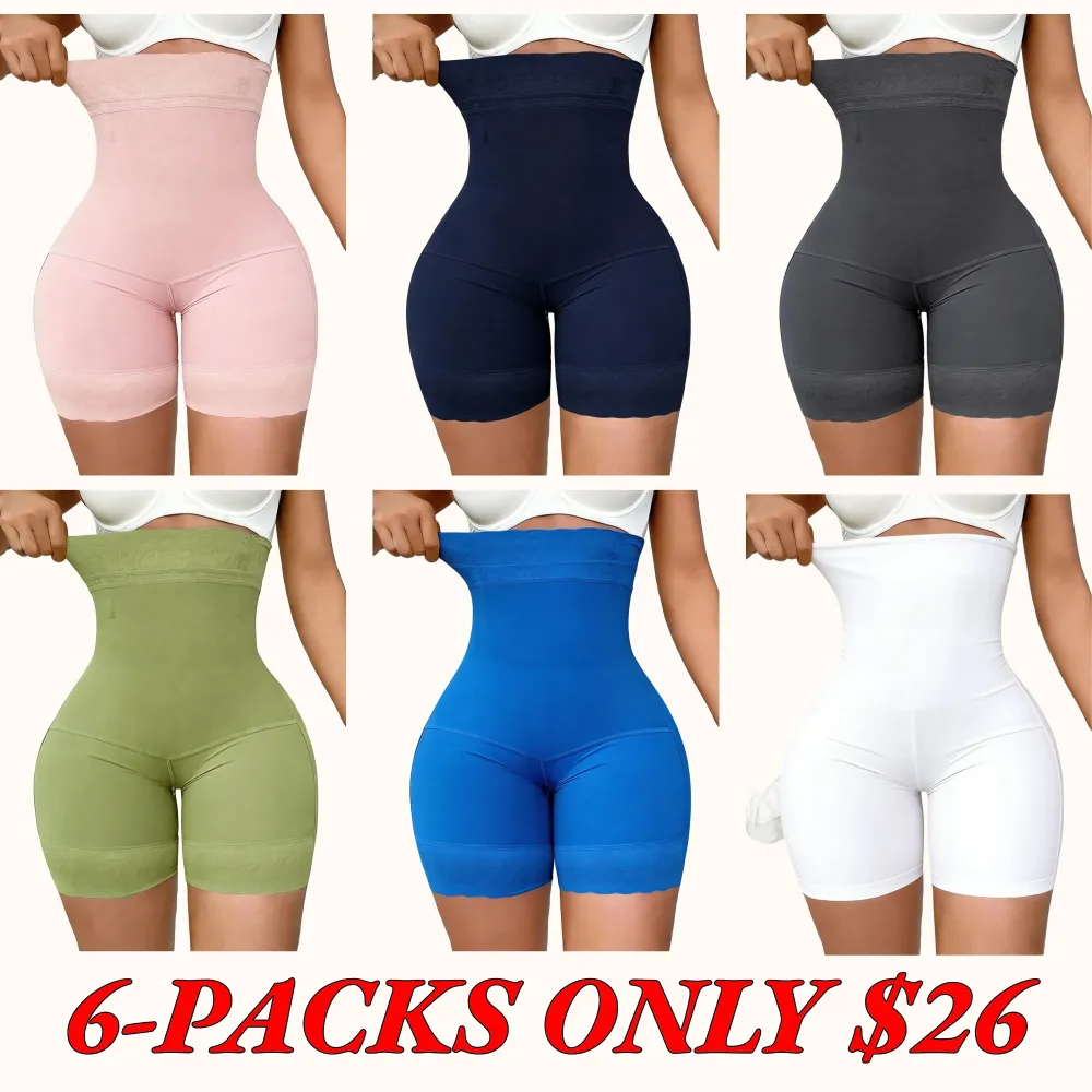 High-Waisted Shaping Shorts (Fajas) — Firm Control Shaper Shorts