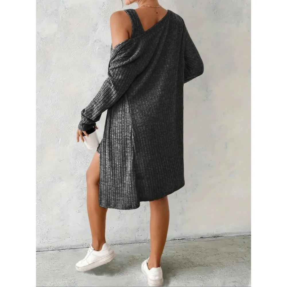 Women's Casual Striped Two-piece Dress Set