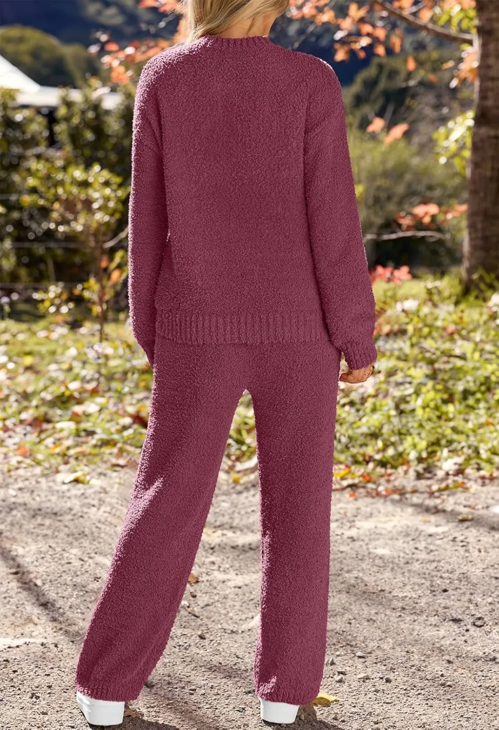 Womens Pajama Sets 2025 Fall Lounge Sweater Set