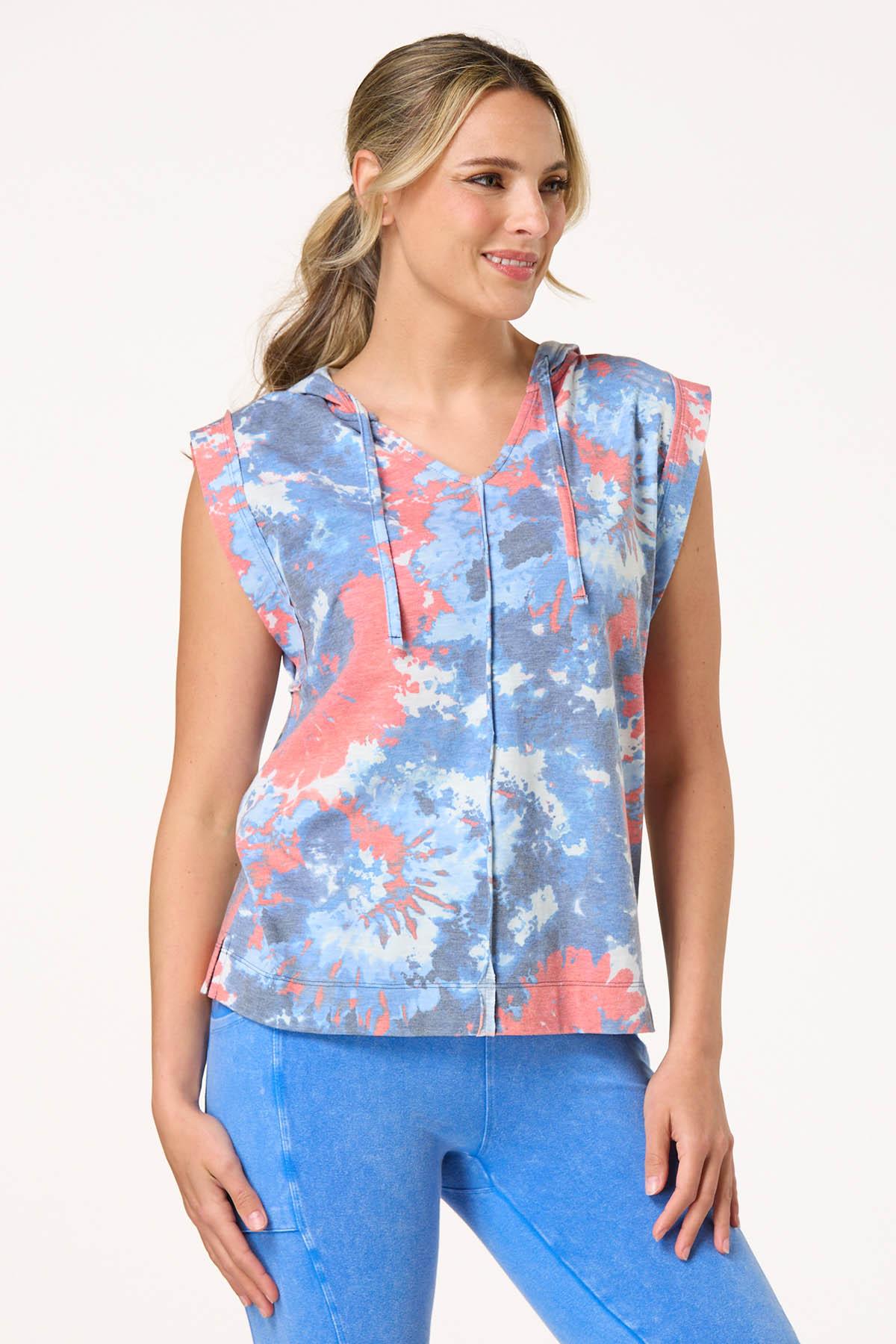 Tie Dye Hooded Top