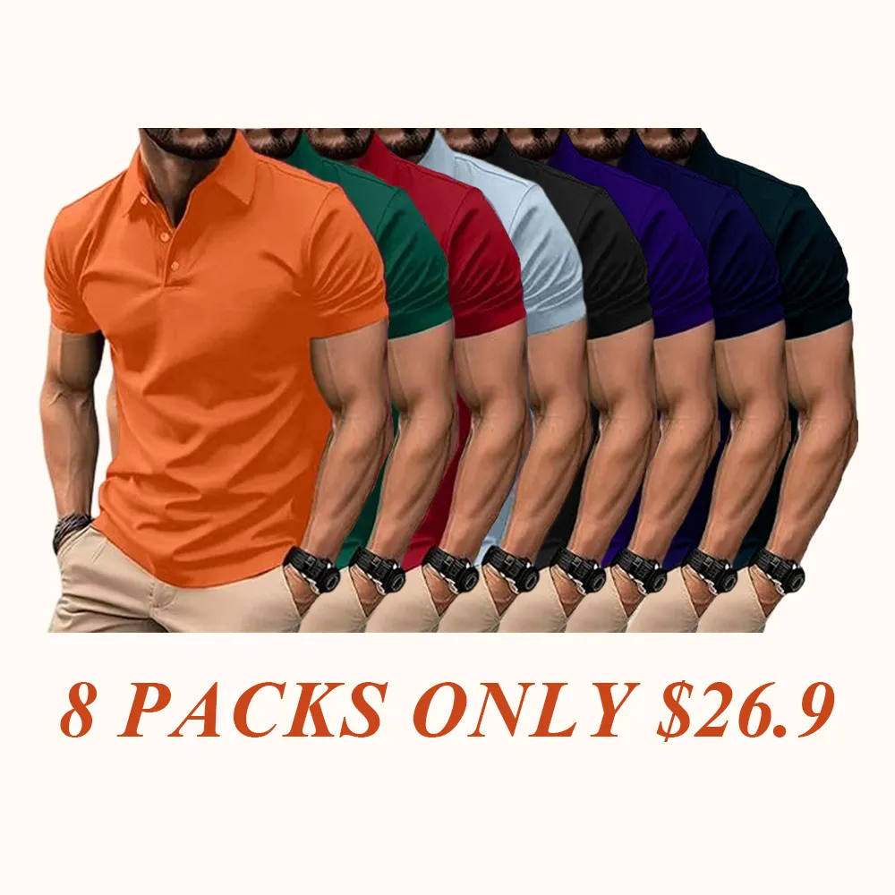 Men's Multi-Color Polos | Short Sleeve, Slim Fit | Casual & Business Wear