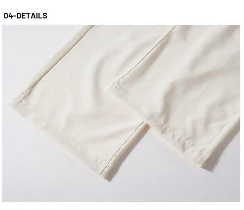 Men’s Casual Lightweight Ice Silk Jogger Pants with Drawstring Waist — Machine washable