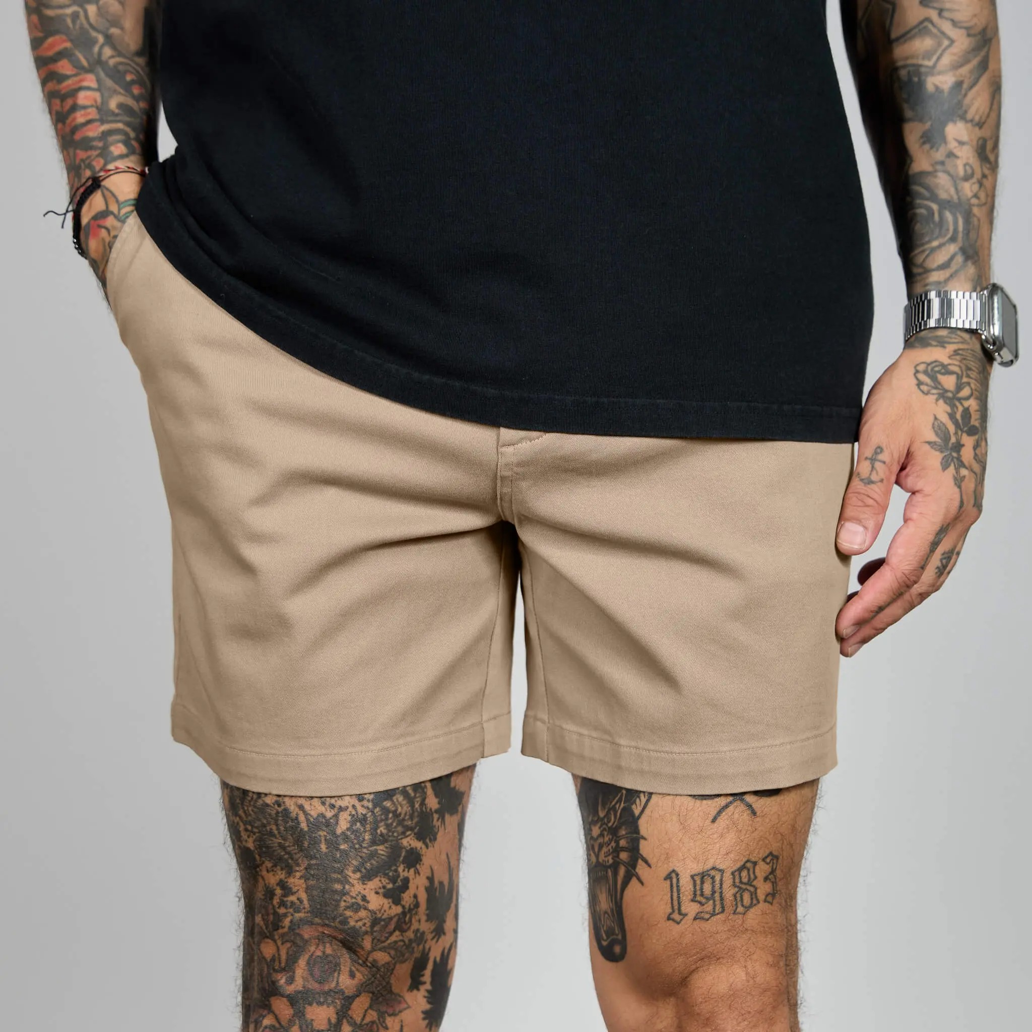 Premium Men’s Chino Comfort Shorts - Versatile Daily Wear