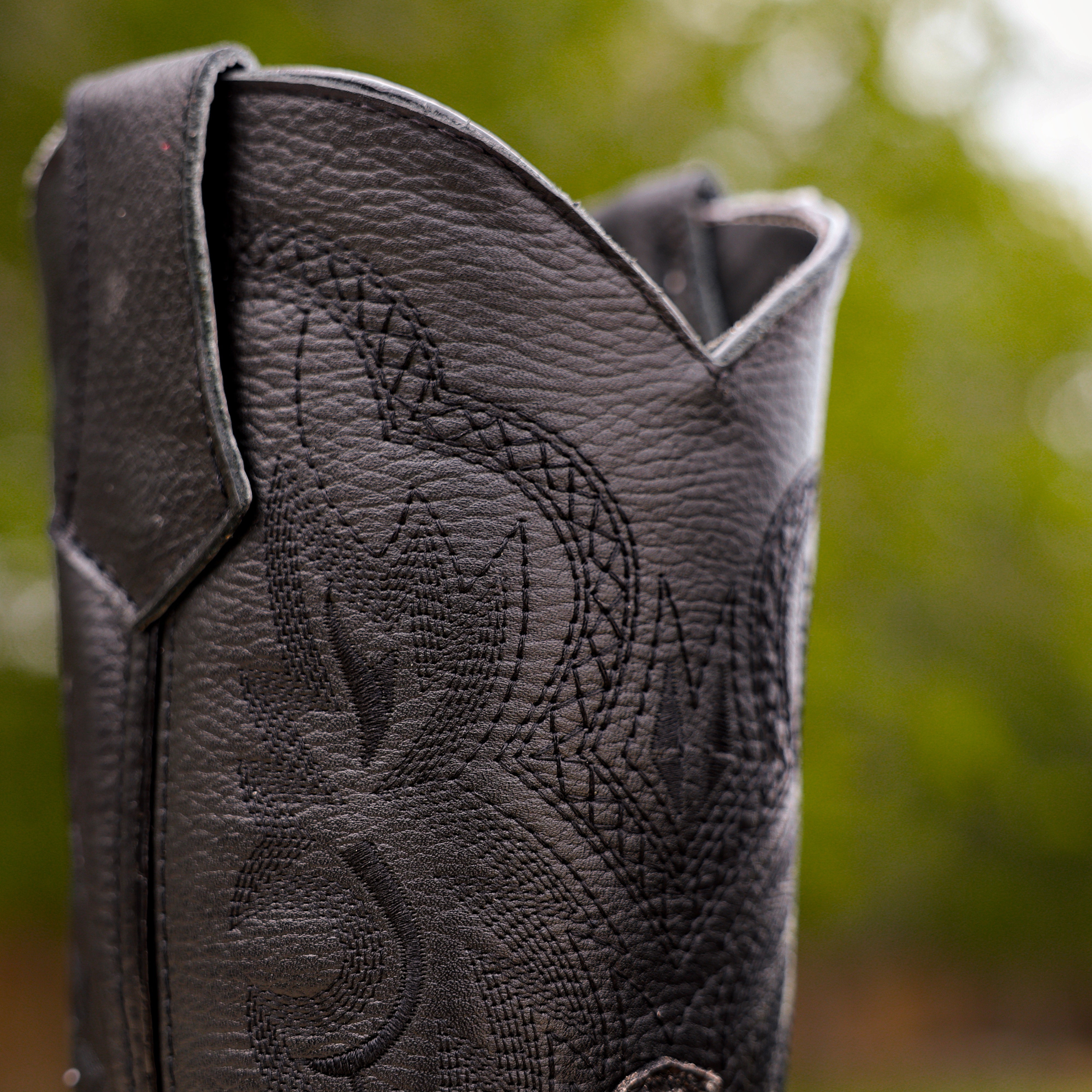 Eclipse Caiman Neck Leather Boots With 3D Lightweight BLACK EDITION Sole - Composite Toe