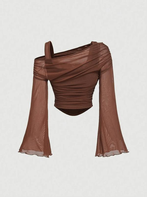 Women's Drop Shoulder Slim Fit Casual T-Shirt