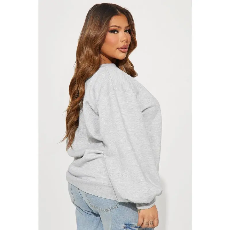 Shoulder Oversized Sweatshirt