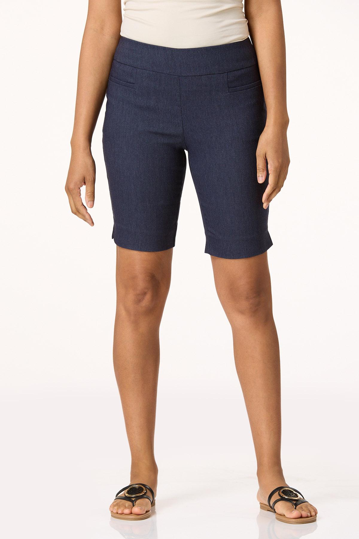 Dressy Denim Bermuda Shorts