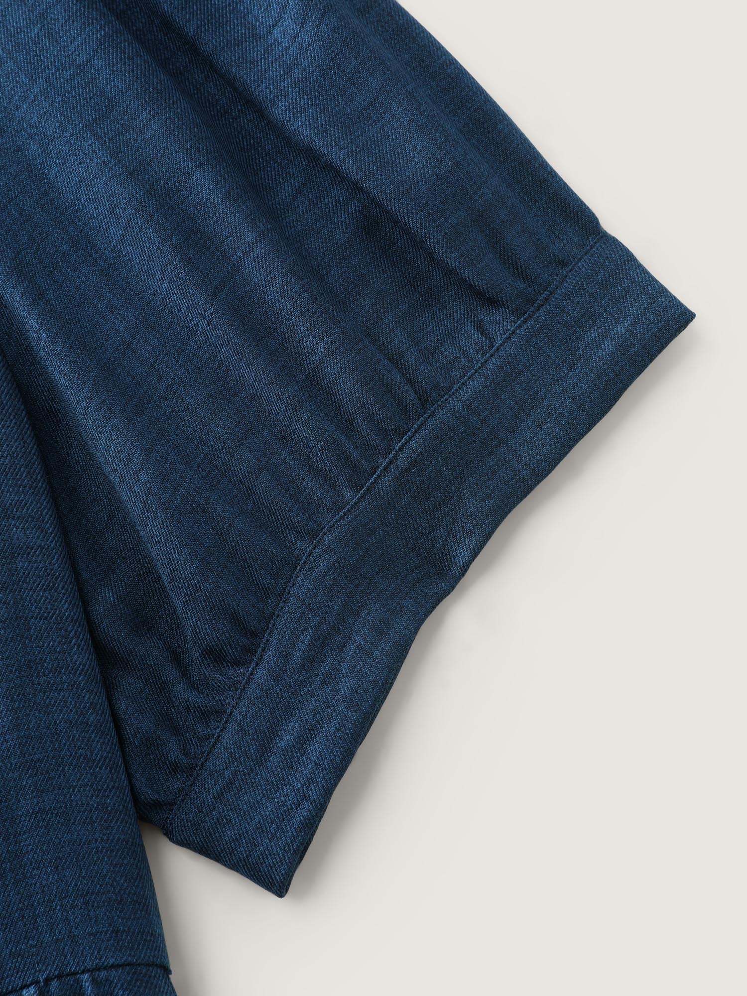 Floral Embroidered Neckline Textured Mini Dress