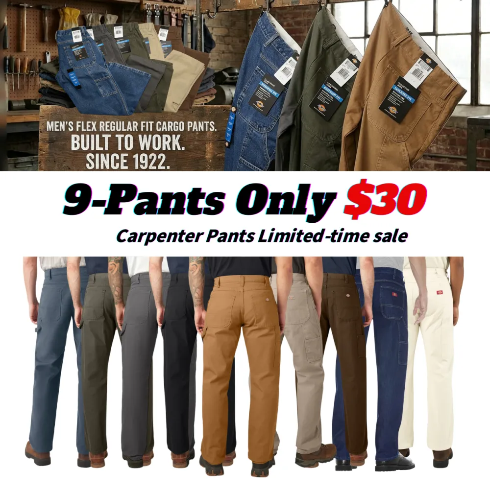 Men's Relaxed Fit Heavyweight Duck Carpenter Pants