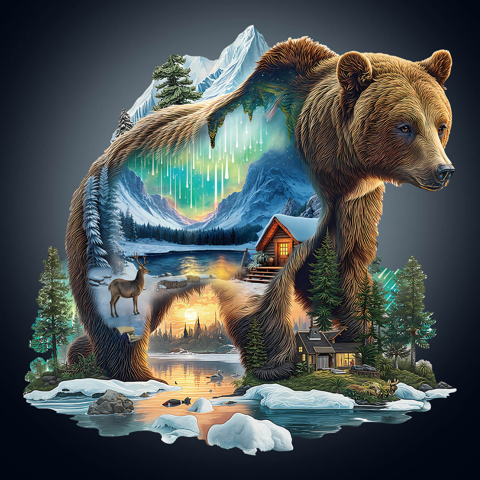 Aurora Bear Wooden Jigsaw Puzzle