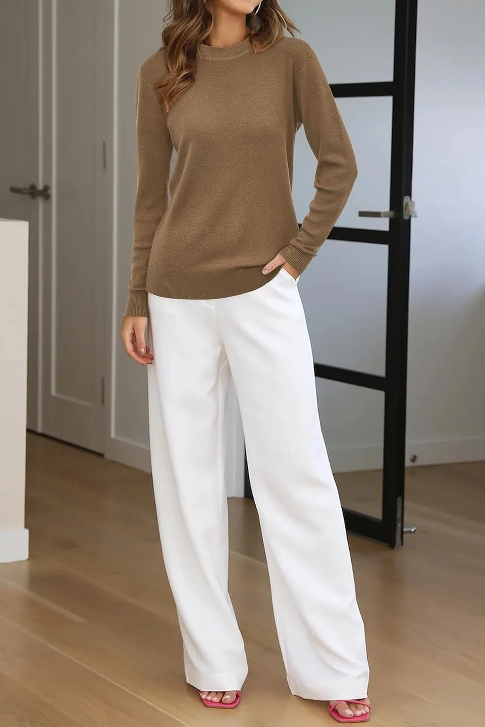 Women Fashion Wool Blend Sweater