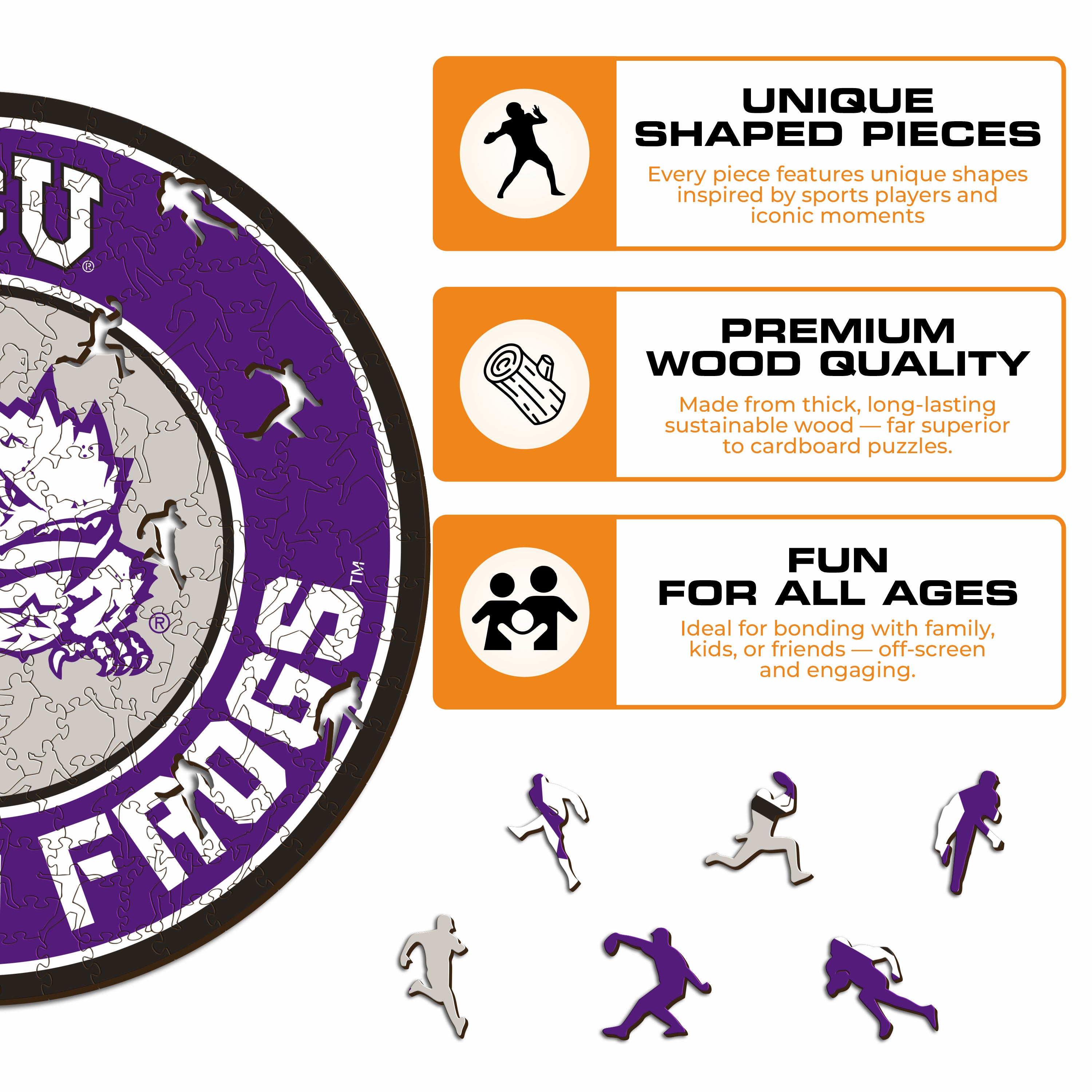 Texas Christian University - Wooden Puzzle