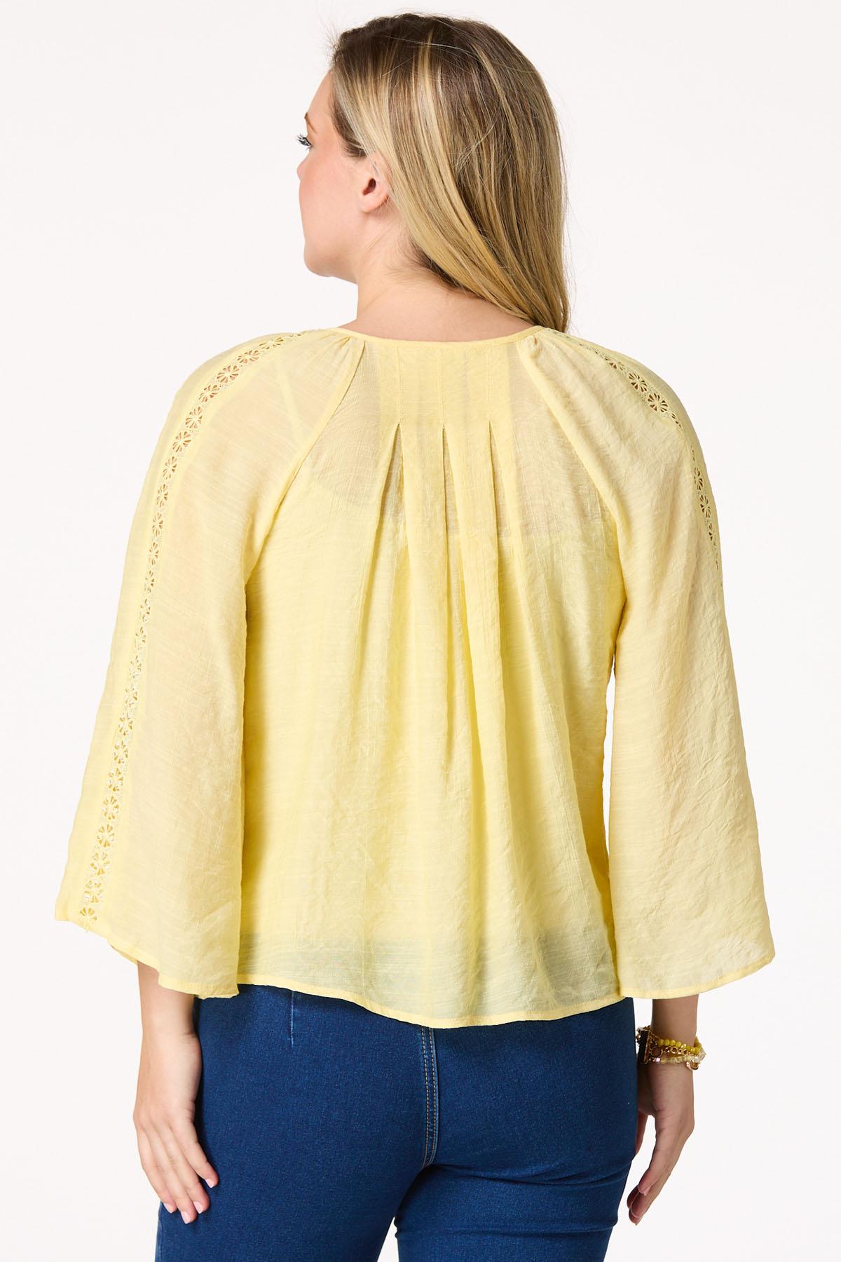 Cutout Bell Sleeve Top