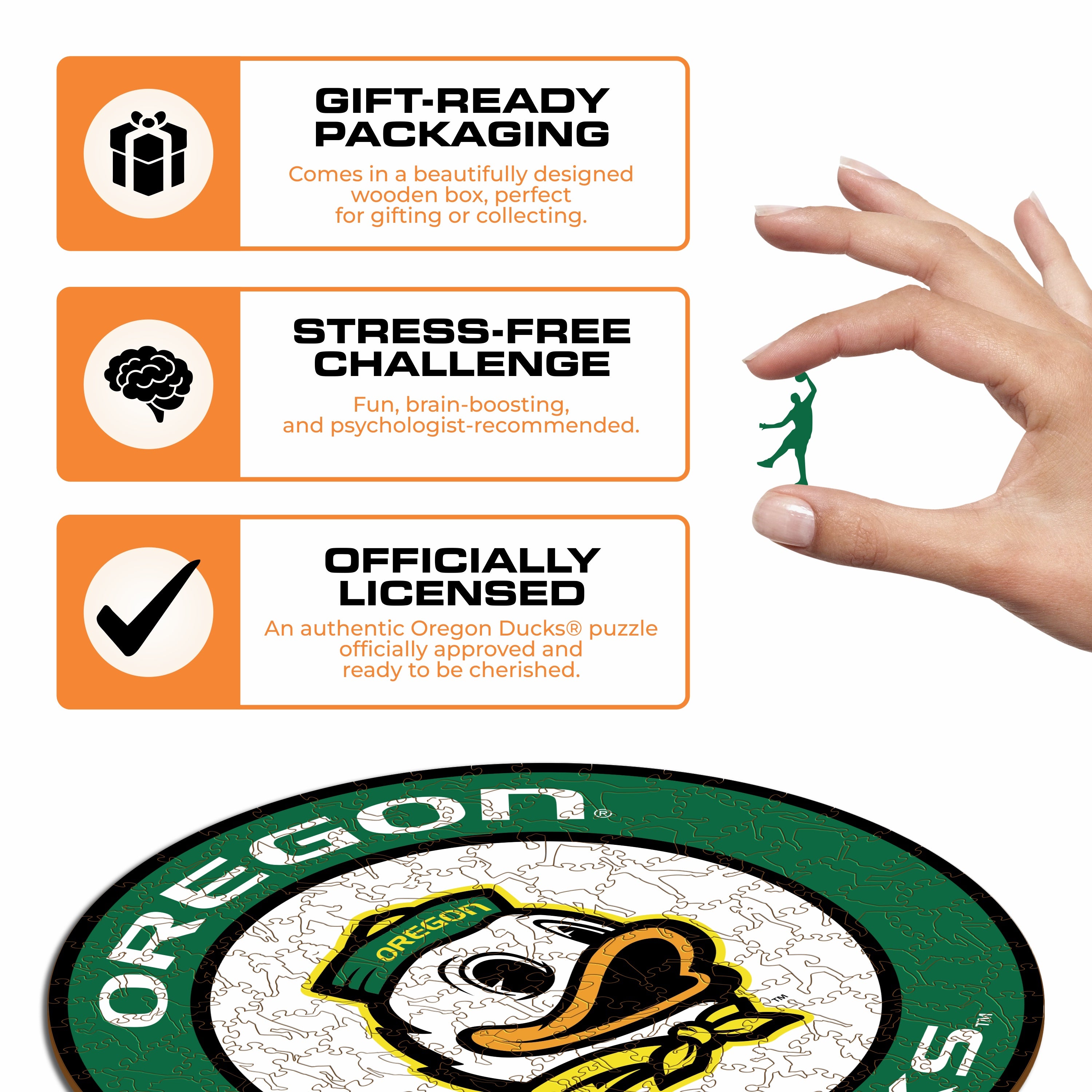 University of Oregon - Wooden Puzzle