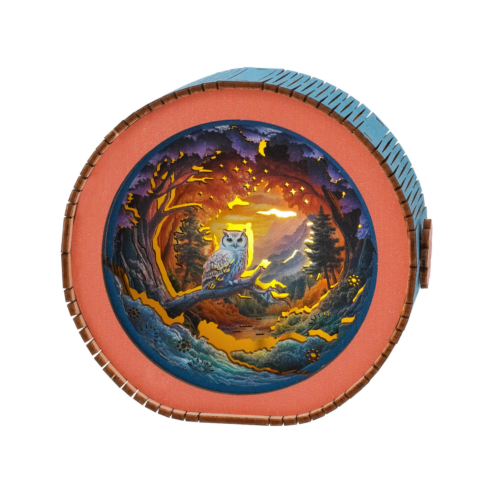 Forest Fantasy Owl Kit- 3D Wooden Puzzle Night Light